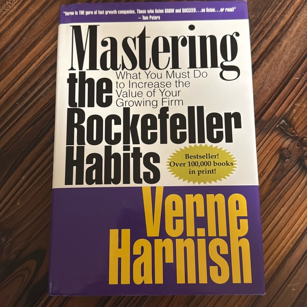 Mastering the Rockefeller Habits by Verne Harnish hardcover book